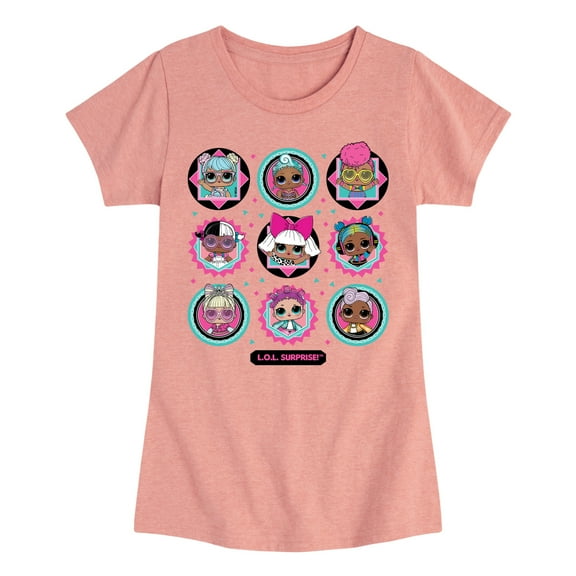 LOL Surprise! Dolls - All Dolls Together - Toddler & Youth Girls Short Sleeve Graphic T-Shirt