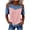 B Pink, variant on Tshirts for Women Ndbuld Women's Fashion Casual Round Neck Solid Color Short Sleeve Blouse Loose Spring And Summer Tops Blue XXXL