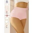 thumbnail image 4 of MEIYATING Women's High Waisted Cotton Panties - Tummy Control Full Coverage Underwear 5 Pack, 4 of 6