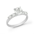 thumbnail image 2 of JewelStop Engagement Ring Cubic Zirconia Engagement Ring 925 Sterling Silver, 2 of 4