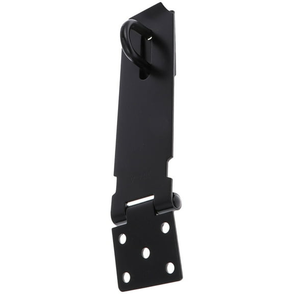 Toyvian Thickened Black Metal Door Latch Hasp Lock for Home and Office Safety
