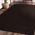 thumbnail image 1 of Beverly Rug Non-Slip Modern Rug 4x6 Solid Traditional Rubber Backing Machine Washable Soft Thin Indoor Area Rugs for Living Room Stain Resistant Non Shedding Casual Carpet (4 x 6 Brown), 1 of 5