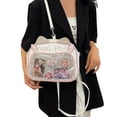 thumbnail image 3 of Tote Bag Women PU Ita Mochila Japonés Con Ventana Transparente Chic Hobo () White, 3 of 9