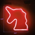 thumbnail image 4 of Zhangyh LED Neon Sign,Unicorn Neon Sign Night Light Wall LED Neon Lamp USB Battery Powered Led Neon Light Sign for Home Bedroom Bar Party Decoration, 4 of 6