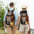thumbnail image 6 of Balery Elephant Sunset in Kenya Vintage Canvas Backpack for Men and Women - Large Capacity, Durable Travel Laptop Bag for School, Work, Hiking, and Outdoor Activities, 6 of 7