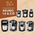 thumbnail image 3 of (4 Pack) Long Lasting Reusable K Cups for Keurig 2.0 and Keurig 1.0 Coffee Machines and Brewers.. Fits K200, K300/K350/K360,/K450/K460, K500/K550/K560., 3 of 6