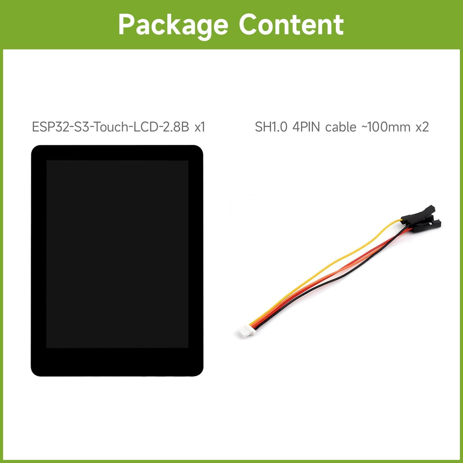 ESP32-S3 2.8inch Display Development Board, 480×640, IPS, 32-bit LX7 Dual-core Processor, Up to 240MHz Frequency, Supports Wi-Fi & BLT, ESP32 with Display, with Touch Function