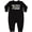 AB-Black, variant on Pap Pap's Fishing Buddy with White Text Baby Fleece Romper