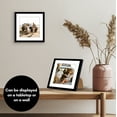 thumbnail image 4 of Americanflat 8x8 Picture Frame with Shatter-Resistant Glass with 6x6 Mat Display Photo Streamline - Black, 4 of 8