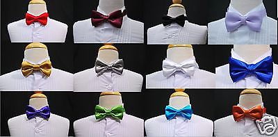 Satin Bow Tie 14 color choice for Baby Toddler Boys Wedding Formal Tuxedo Suit 