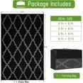 thumbnail image 2 of Easy-Going Indoor/Outdoor Area Rugs for Patio 5x8 ft, Reversible Outside Carpet, Moroccan Black & Grey, 2 of 7