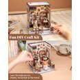 thumbnail image 4 of Kit de casa de muñecas en miniatura CUTEBEE Book Nook Sunny Cafe, 4 of 8