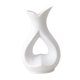 thumbnail image 3 of Jarrón decorativo en forma de corazón para repisa, estantería, chimenea, entrada y ramo. Blanco S, 3 of 9