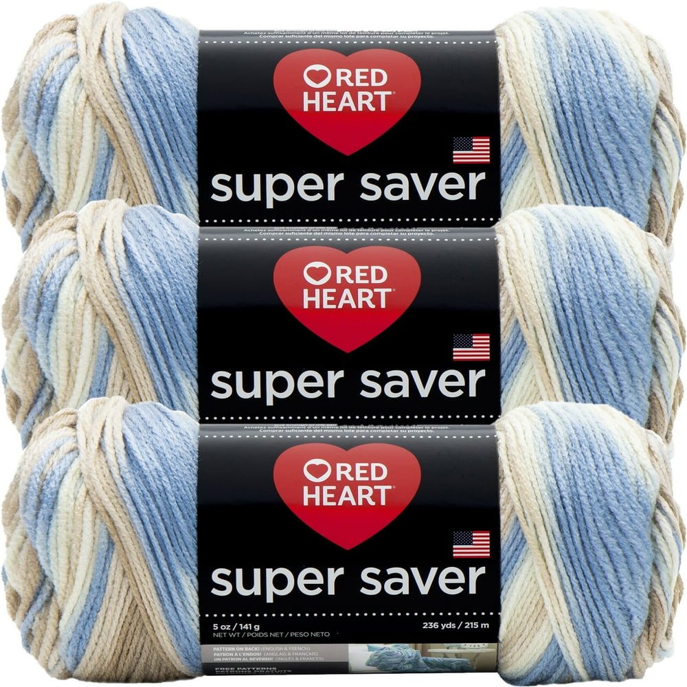 Red Heart Super Saver YarnMirage, Multipack Of 3