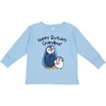 thumbnail image 3 of Inktastic Happy Birthday, Grandpa Cute Penguins Boys or Girls Long Sleeve Toddler T-Shirt, 3 of 5