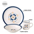 thumbnail image 1 of Vajilla Santa Anita 12 Piezas Cerámica Modelo Tlaxcala Azul, 1 of 4