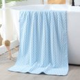 thumbnail image 1 of Water Ripple Soft Skines-friendly Bath Towels Super Large Size Absorbent Swift-drying Bath Towels High-end Fashion Bath Products Suitable For Bathroom, 1 of 6