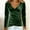 Army Green, variant on WXLWZYWL Womens Long Sleeve Velour Tops Cross Wrap V Neck Ruched Trendy Dressy Casual Shirts Blouses