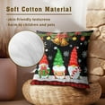 thumbnail image 5 of Merry Christmas Throw Pillow Covers Set of 2 Black Gnomes Pillowcases 20x20 Inch Holiday Decorative Throw Cushion Case for Home Sofa Couch, 5 of 6