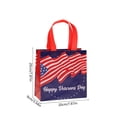 thumbnail image 3 of Bolsa de compras no tejida con película impermeable – Bolsas de regalo reutilizables para almacenamiento diario, eventos y regalos navideños., 3 of 6