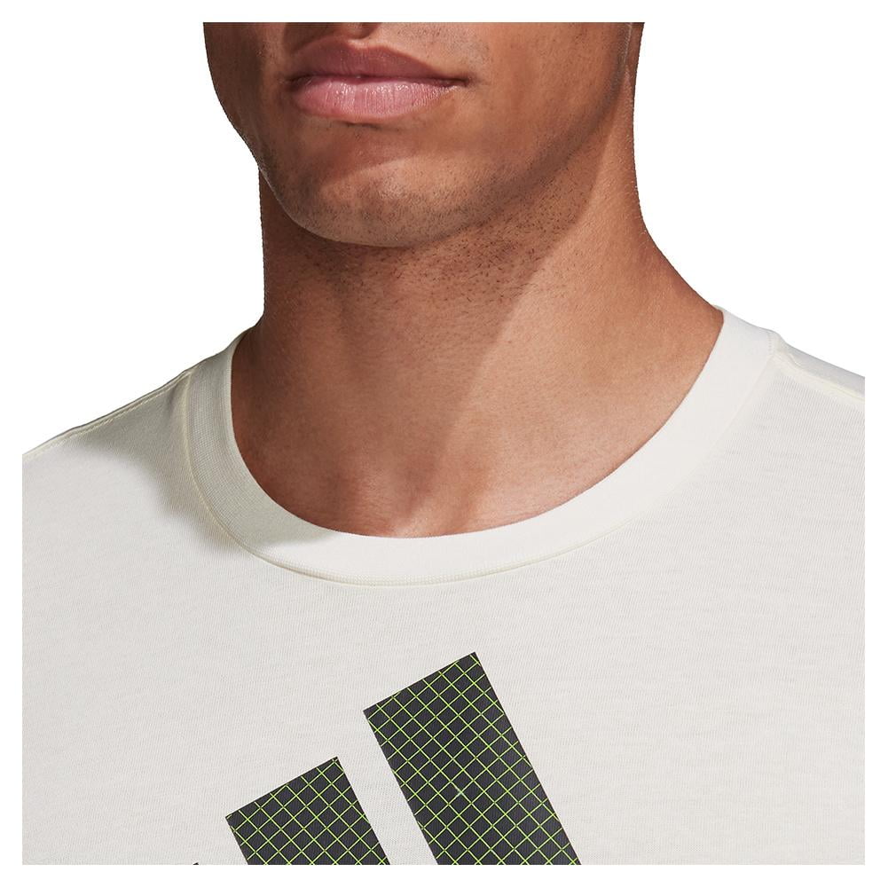Adidas Men`s Category Limited Edition Tennis Tee Cream White (  MEDIUM   )
