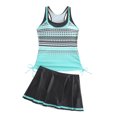 thumbnail image 5 of Wyobmus Tankini Swimsuits for Women Plus Size Modest Two Piece Tummy Control Bathing Suit With Skirt Printing Vintage Swimdress S-5Xl B-Mint Green, 5 of 6