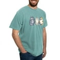 thumbnail image 4 of CafePress - Three 3 Cats T Shirt - Mens Comfort Colors Shirt, 4 of 5