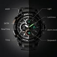 thumbnail image 3 of Smael sport watch for men new dual time display male clock waterproof shock resistant wristwatch digital 1708 military watch men, 3 of 10