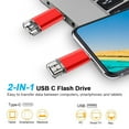 thumbnail image 4 of POINTERTECK Clé USB Micro 64G OTG Clé USB Compatible avec Téléphone Intelligent Android Tablette Micro-USB Double Clé Mémoire pour Ordinateur Portable PC Mac Ordinateur Voiture Audio Projecteur Bleu, 4 of 8