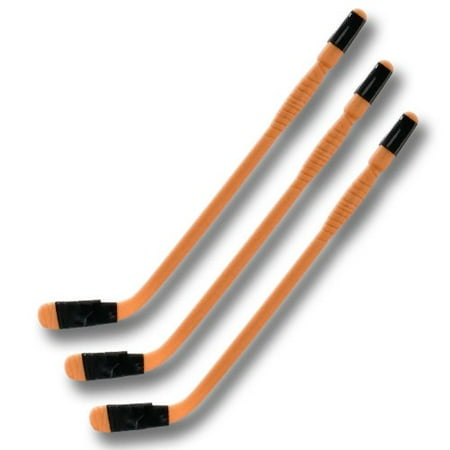 - Set of 3 Hardcore Brown Hockey Sticks for WWE Wrestling Action Figures