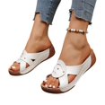 thumbnail image 1 of YOUYEDIAN Sandales Orthopédiques pour Femmes 2026 Été Robe à Bout Ouvert Chaussures avec Soutien de Voûte Plantaire Décontractées de Randonnée à Enfiler Pantoufles Antidérapantes (Blanc), 1 of 8