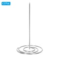 thumbnail image 3 of Uxcell Desk Paper Receipt Holder Spike Restaurant Invoice Bill Ticket Spindle, Silver 3pcs, 3 of 5