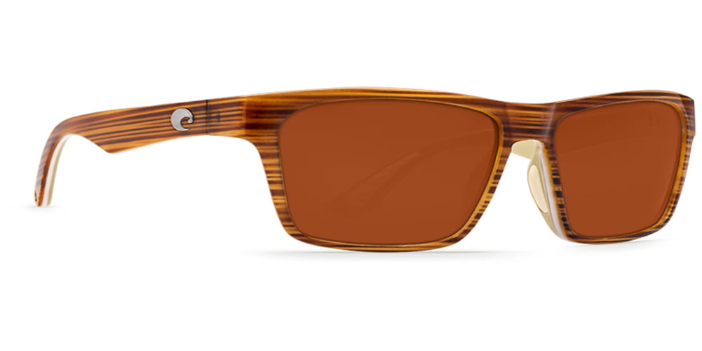 Costa Del Mar Hinano Driftwood Blue Mirror Sunglasses 580G Glass HNO 108 OBMGLP 