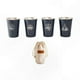 thumbnail image 1 of 4-Piece Stainless Steel Camping Mug Set for Outdoor Picnic, BBQ, Coffee, Wine - Navy Blue, 1 of 5