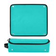 thumbnail image 6 of Hair Tools Storage with Heat Resistant Mat- Blue-green Background Printed Design Curling Iron Travel Bag/Flat Iron Case for Women, 6 of 8