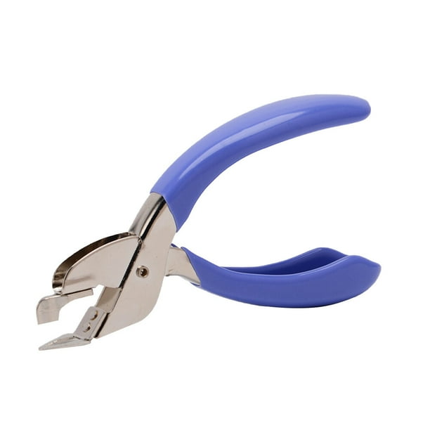 Extractor de grapas de oficina universal, extractor de clavos manual, clip de extracción de grapas (azul)