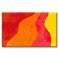 thumbnail image 1 of Cuadro Canva Listo Para Colgar Tipo Galería Ondas Naranjas 50X75 cm Pixtreats, 1 of 4