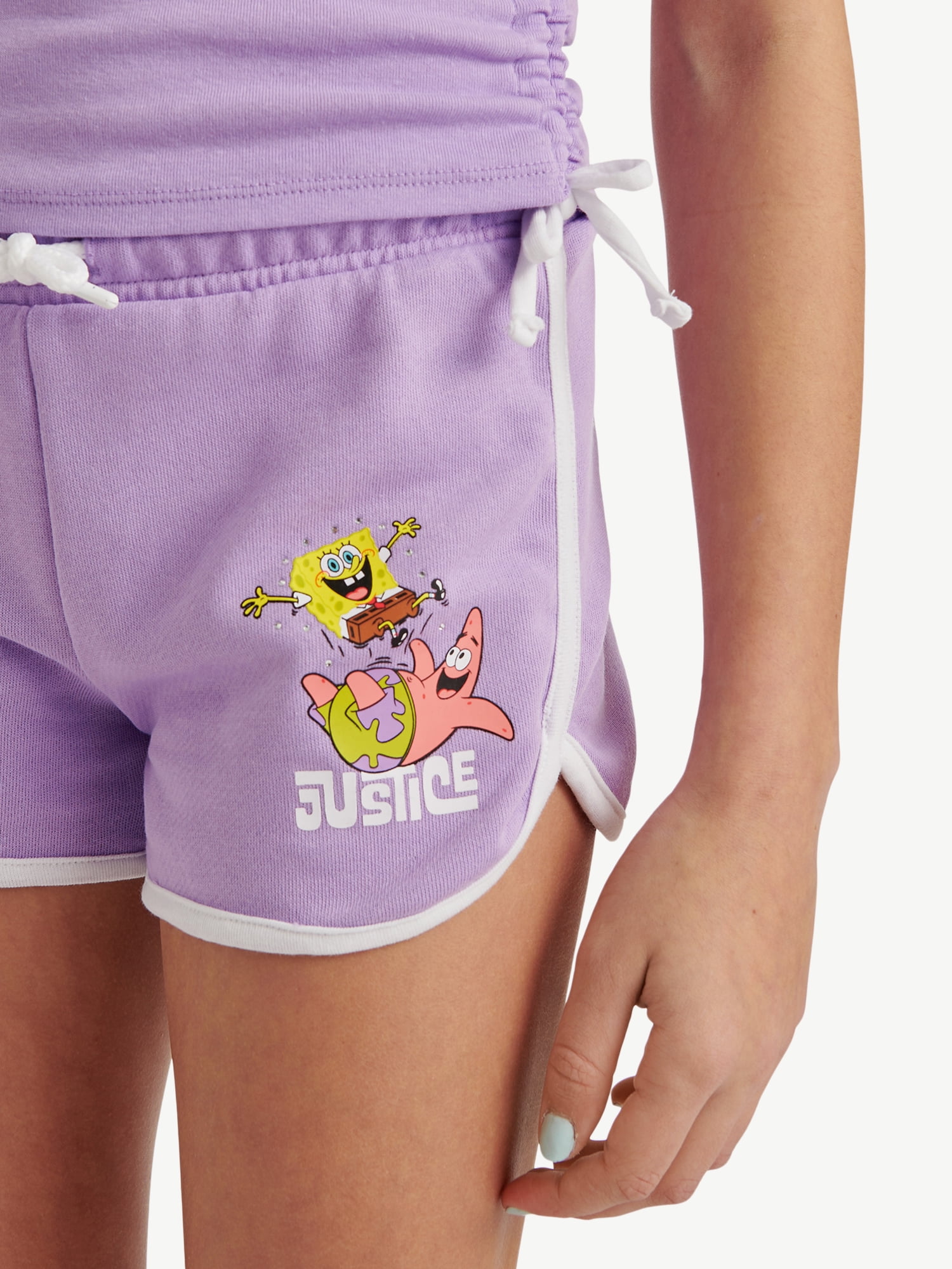 SpongeBob X Justice Girls Dolphin Short, Sizes XS - XLP