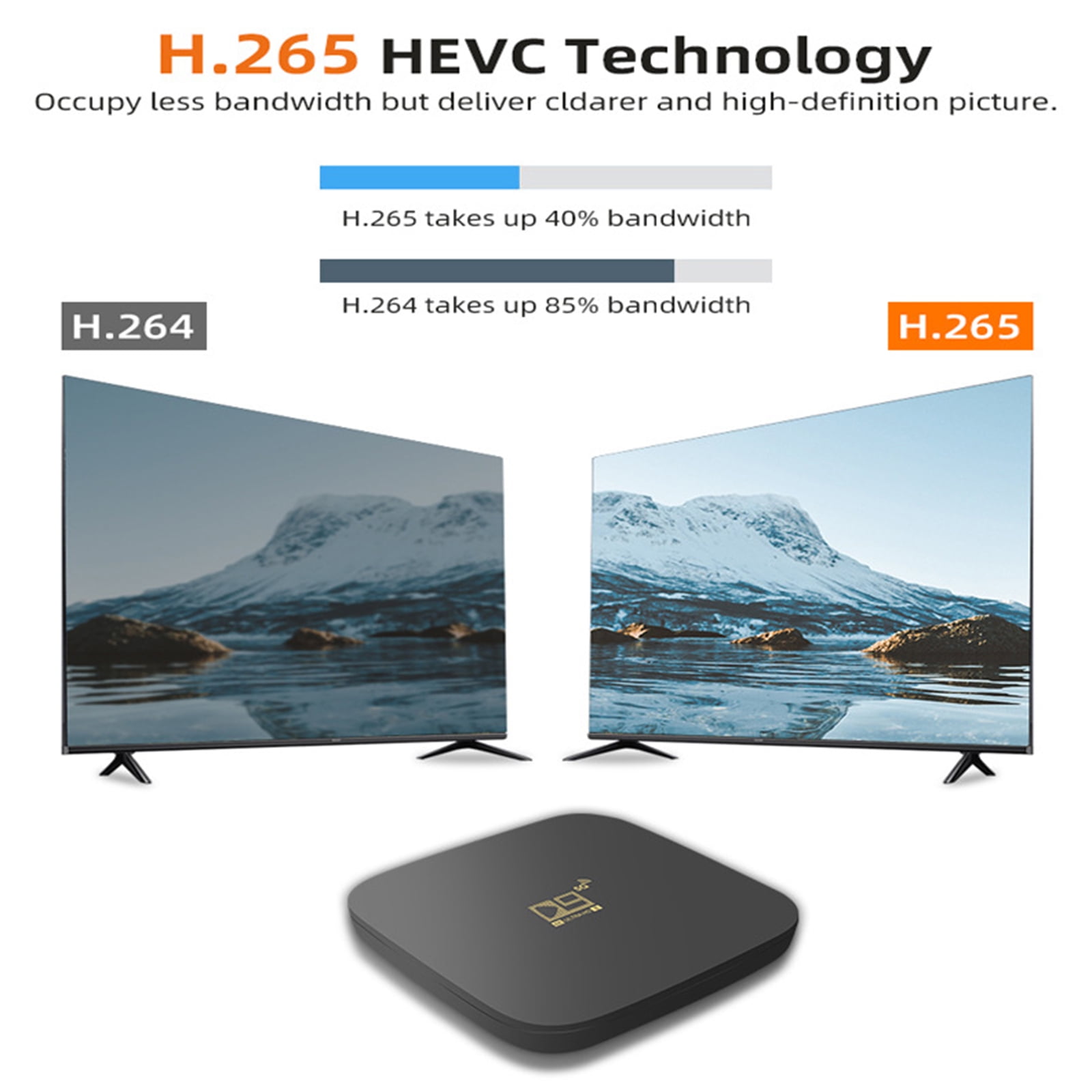 Android TV Box with Remote Controller, Dual-WiFi 2.4G/5G Android Box 8GB RAM+ 128GB ROM, 4K HDR BT 4.1 Android Set Top Box for Home, Office, and More, Black
