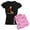 With Pink Camo Pant, variant on CafePress - Giraffe Drinking Wine - Women's Dark Pajamas
