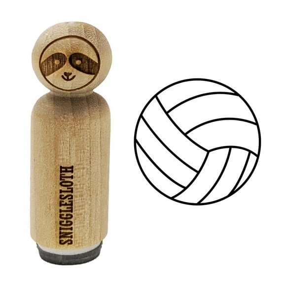 Volleyball Sport Rubber Stamp for Scrapbooking Crafting Stamping - Mini 1/2 Inch