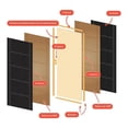 thumbnail image 2 of puerta 6 lineas semi chocolate 70x213, 2 of 7