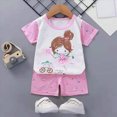 thumbnail image 2 of UAYOTSE Baby Boy Outfits 12-18 Months Clothes Short Sleeve T-Shirt Tee Tops Joggers Casual Elastic Shorts 2Pcs for 18-24 Months Children's Day Gift 2PCS Set,Sizes 3-4 Years, 2 of 4