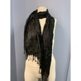 thumbnail image 3 of INC Womens Black Silver Sequined Wrap Evening Scarf, 3 of 3