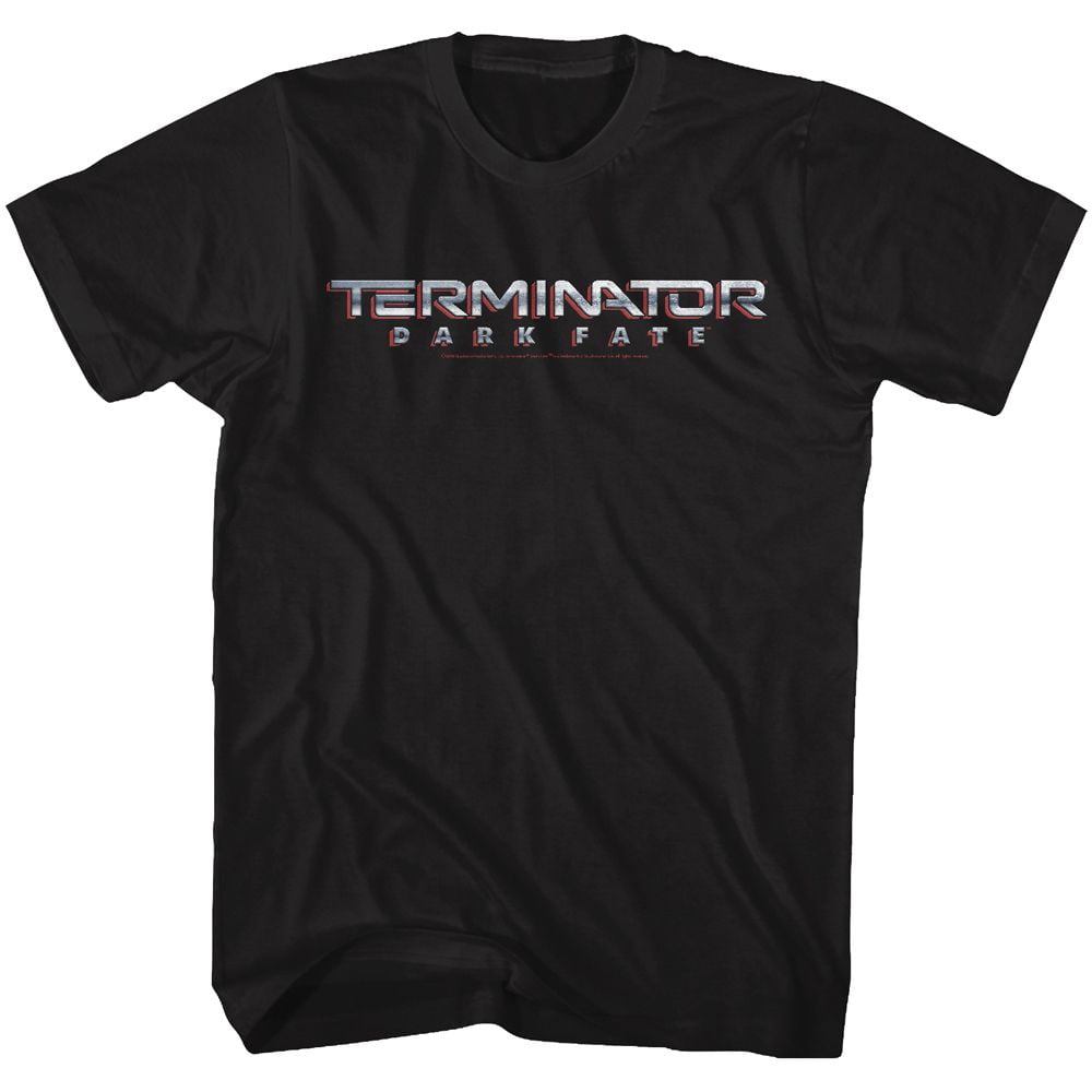 TERMINATOR DARK FATE DARK FATE CHROME LOGO Adult Unisex T-shirt LT
