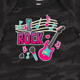 thumbnail image 4 of Inktastic I Rock with Guitar Microphone and Music Notes Boys or Girls Baby Bodysuit, 4 of 5