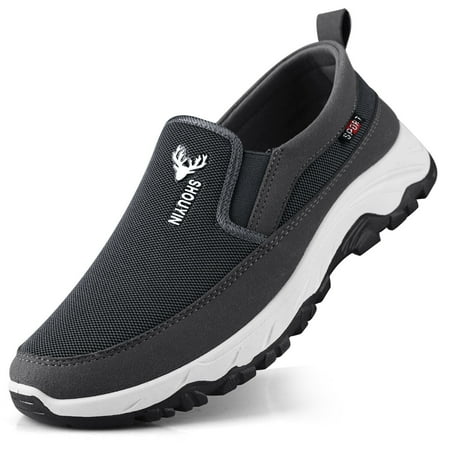 

Liwarace Anti-slip Men s Sneakers Casual Loafer Breathable Walking Running Slip on Shoes