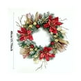thumbnail image 3 of Christmas Front Door Wreath – 18" Artificial Holiday Decoration with Red Berries & Pine Cones, for Wall, Window, Indoor Outdoor Holiday Home Party Décor, 3 of 5