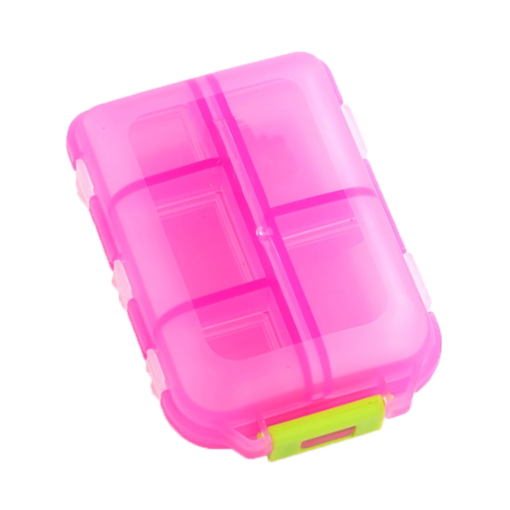 Dual Layer PILL BOX Portable Travel Pill Vitamin Container Holder Case