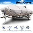 thumbnail image 4 of Cubierta portátil impermeable para barco, resistente al agua, de 570 x 300 cm, tela Oxford gris impermeable y duradera, para yate, barco de pesca, tricasco (16-18FT-V), 4 of 5